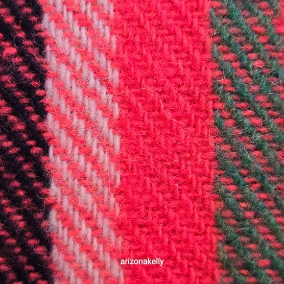 J. Crew Wool Large Square Scarf Pink Vibrant Colors - Picture 9 of 15